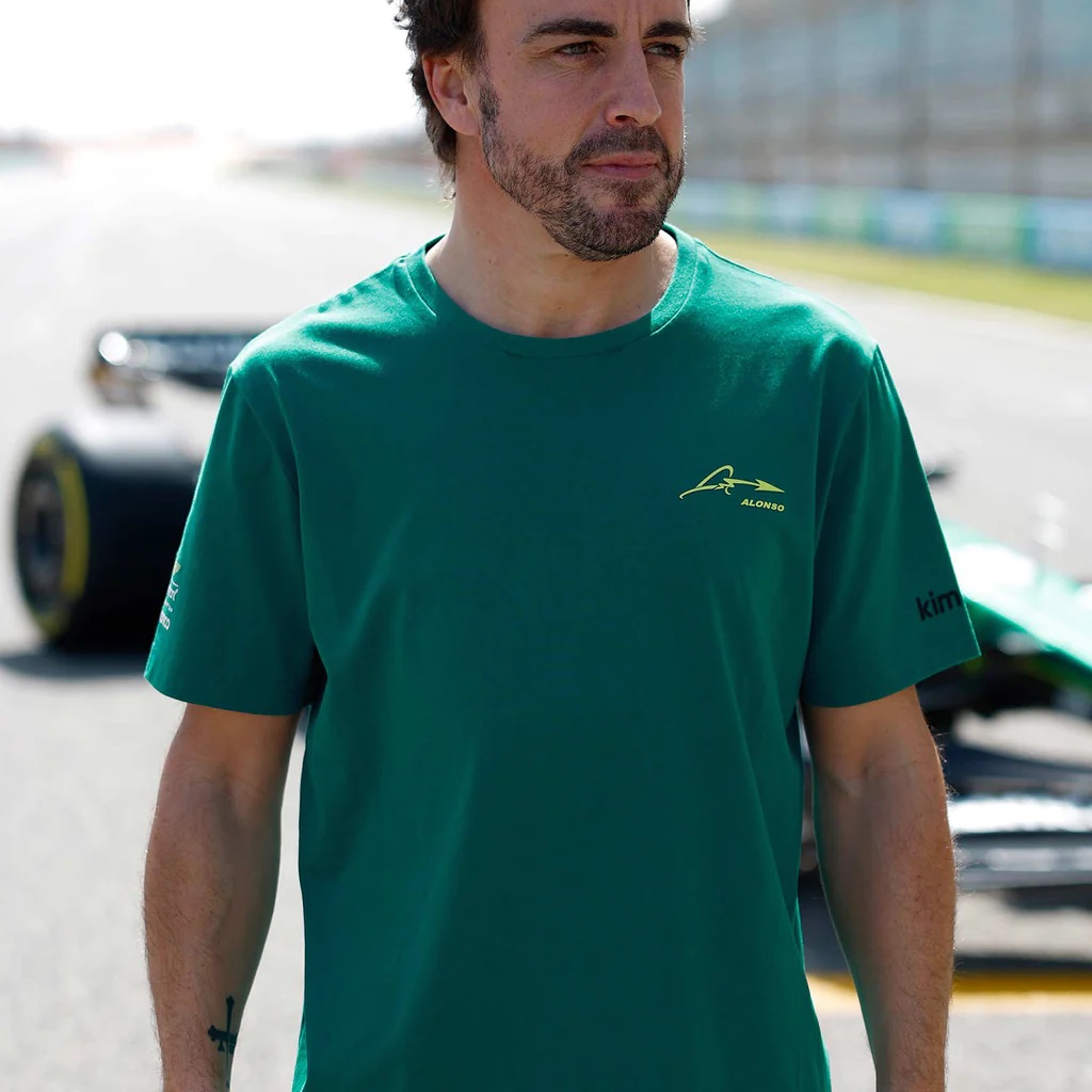 Camiseta Aston Martin Aramco Cognizant F1 Kimoa Fernando Alonso - Niño