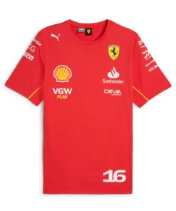 Playera Charles Leclerc Ferrari F1 2024