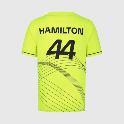 Playera Lewis Hamilton 2024 Amarillo Neón