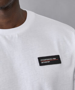 Playera Porsche Motorsport Logo Fanwear 2025 Blanca