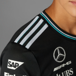 Playera Manga Larga Mercedes AMG F1 2025 Negra Piloto