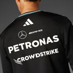 Playera Manga Larga Mercedes AMG F1 2025 Negra Piloto