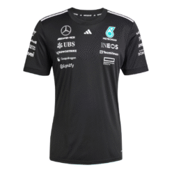 Playera Mercedes AMG F1 2025 Negra Fan