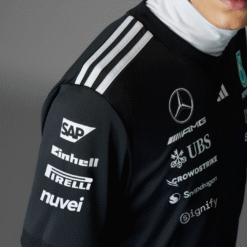 Playera Mercedes AMG F1 2025 Negra Fan