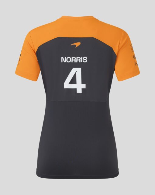 Playera Lando Norris 2025 Gris Phantom Mujer