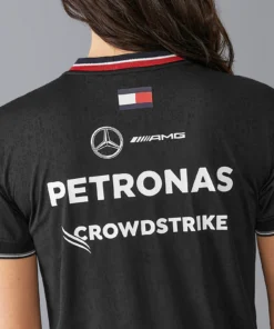 Playera Mercedes F1 2024 Negra Mujer