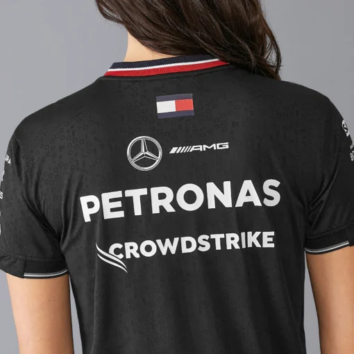 Playera Mercedes F1 2024 Negra Mujer