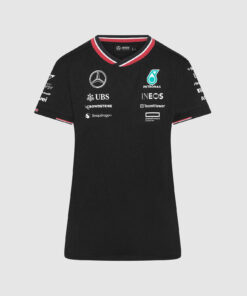 Playera Mercedes F1 2024 Negra Mujer