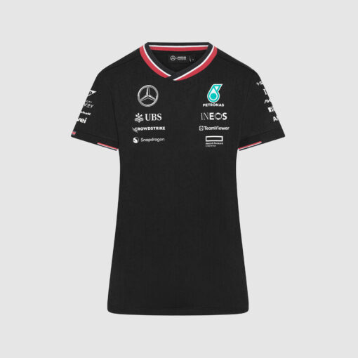 Playera Mercedes F1 2024 Negra Mujer