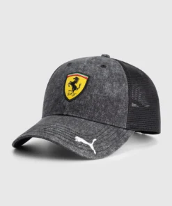 Gorra Ferrari 2025 Trucker Gris Asfalto