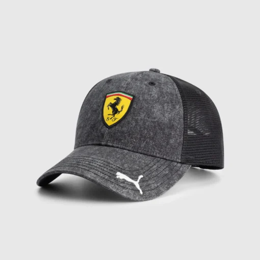 Gorra Ferrari 2025 Trucker Gris Asfalto