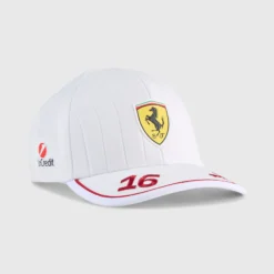 Gorra Charles Leclerc 2025 Blanca