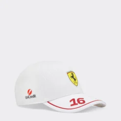 Gorra Charles Leclerc 2025 Blanca