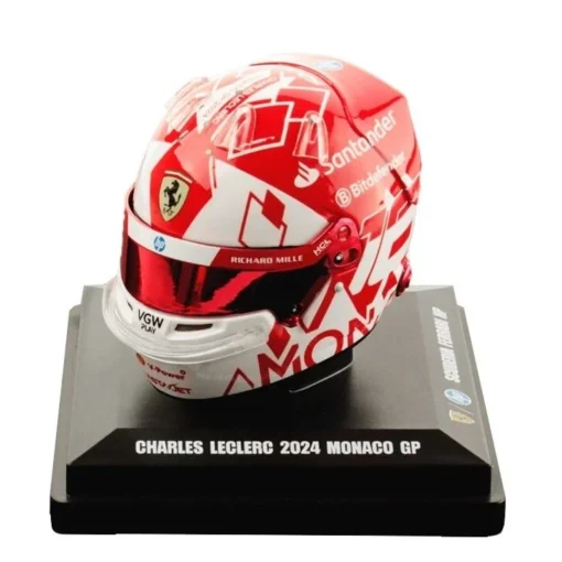 Casco Charles Leclerc GP Mónaco 2024 Escala 1:5