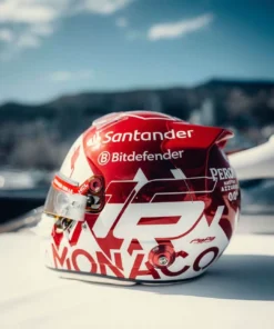 Casco Charles Leclerc GP Mónaco 2024 Escala 1:5