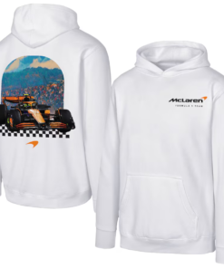Sudadera McLaren 2025 Retro Blanca Fanwear