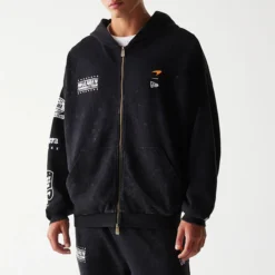 Chamarra McLaren X New Era 2025 Negra Oversize