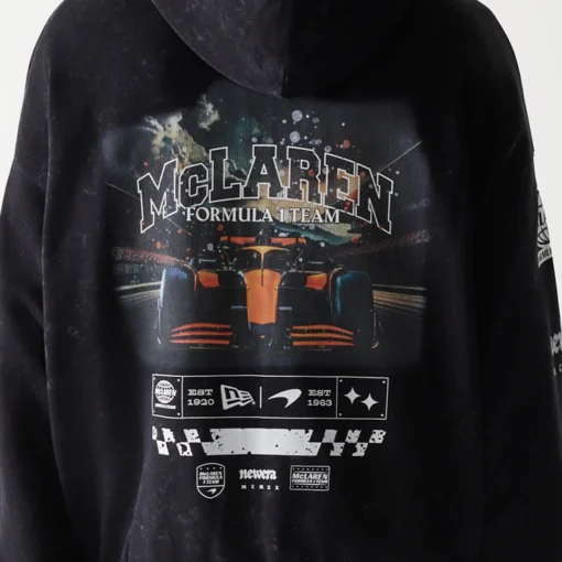 Chamarra McLaren X New Era 2025 Negra Oversize