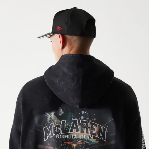 Chamarra McLaren X New Era 2025 Negra Oversize