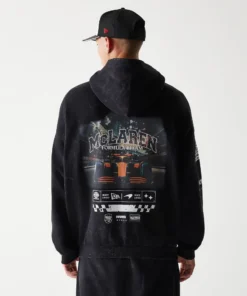 Chamarra McLaren X New Era 2025 Negra Oversize