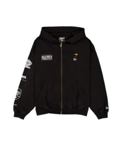 Chamarra McLaren X New Era 2025 Negra Oversize