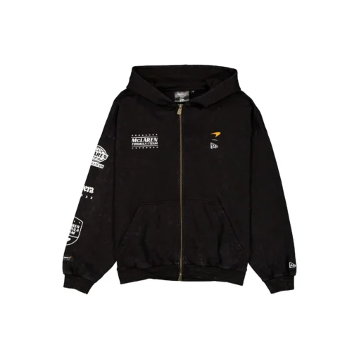 Chamarra McLaren X New Era 2025 Negra Oversize