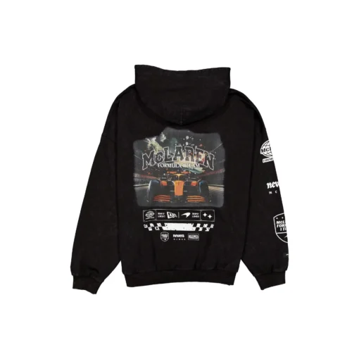 Chamarra McLaren X New Era 2025 Negra Oversize