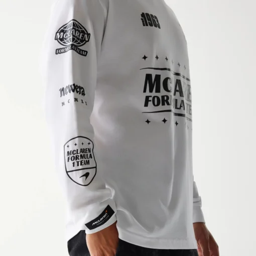 Playera Manga Larga McLaren X New Era 2025 Blanca