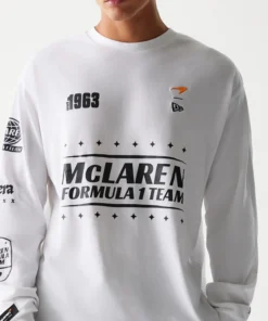 Playera Manga Larga McLaren X New Era 2025 Blanca