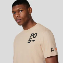 Playera Pato O'Ward Arrow McLaren Fanwear Beige