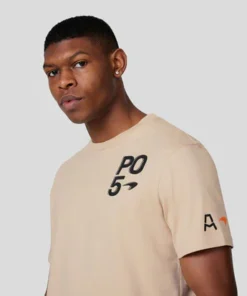 Playera Pato O'Ward Arrow McLaren Fanwear Beige