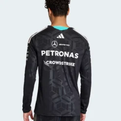 Playera Mercedes AMG F1 2026 Manga Larga Negra Fan