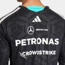 Playera Mercedes AMG F1 2026 Manga Larga Negra Fan