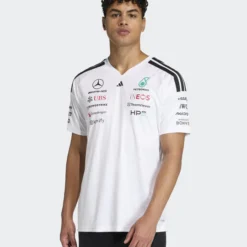 Playera Mercedes AMG F1 2026 Blanca Fan
