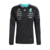 Playera Mercedes AMG F1 2026 Manga Larga Negra Piloto