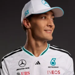 Gorra George Russell 2026 Blanca